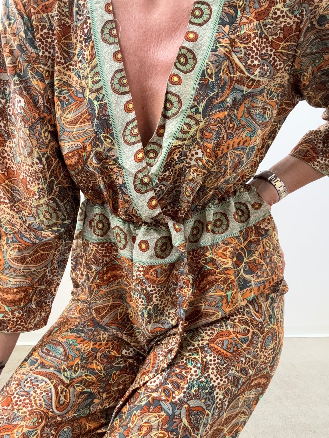JUMPSUIT DELHI ALBICOCCA/TIFFANY