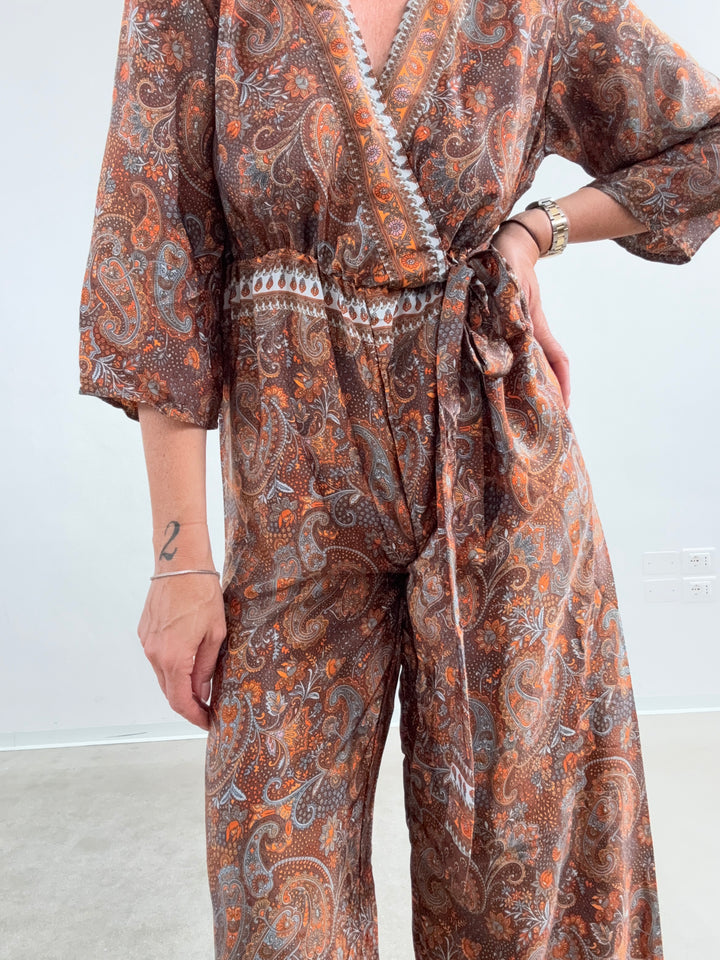 JUMPSUIT DELHI CIOCCO/ARANCIONE