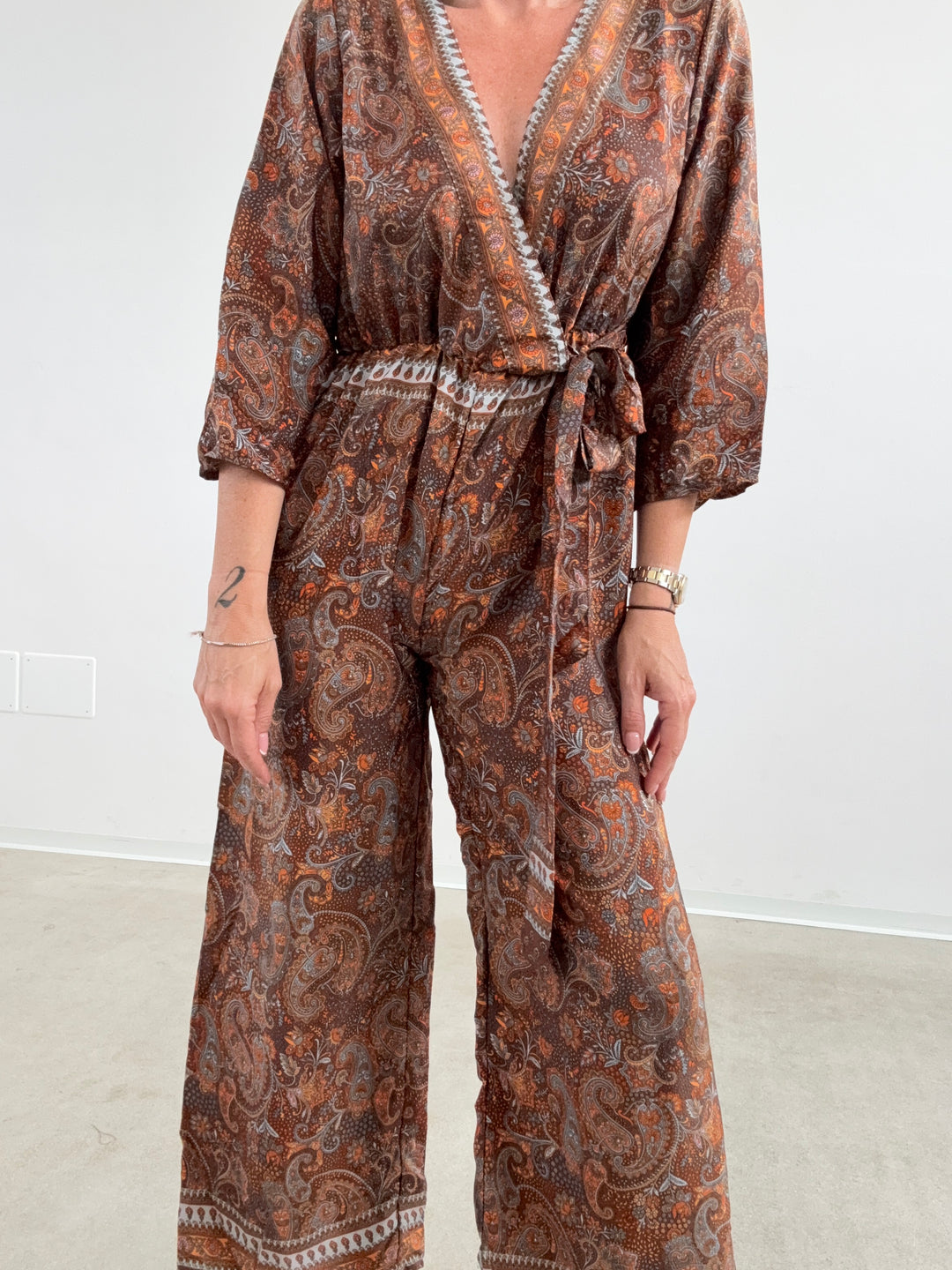 JUMPSUIT DELHI CIOCCO/ARANCIONE