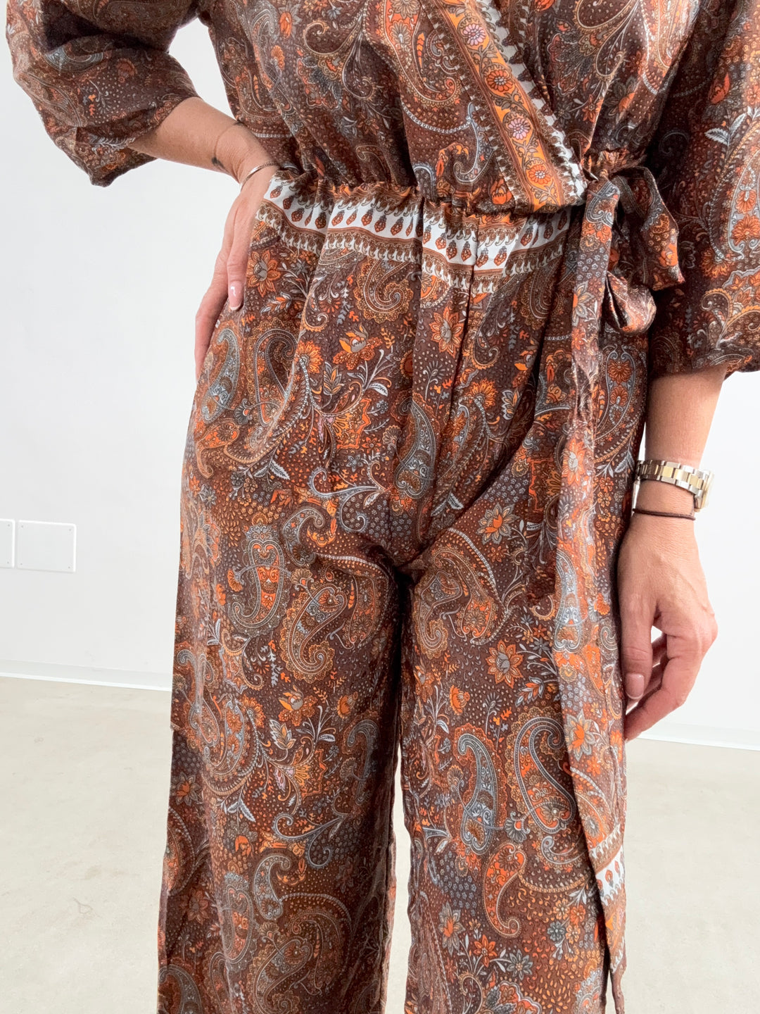 JUMPSUIT DELHI CIOCCO/ARANCIONE