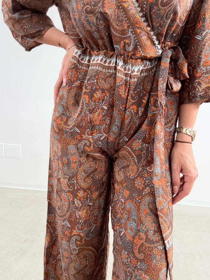JUMPSUIT DELHI CIOCCO/ARANCIONE