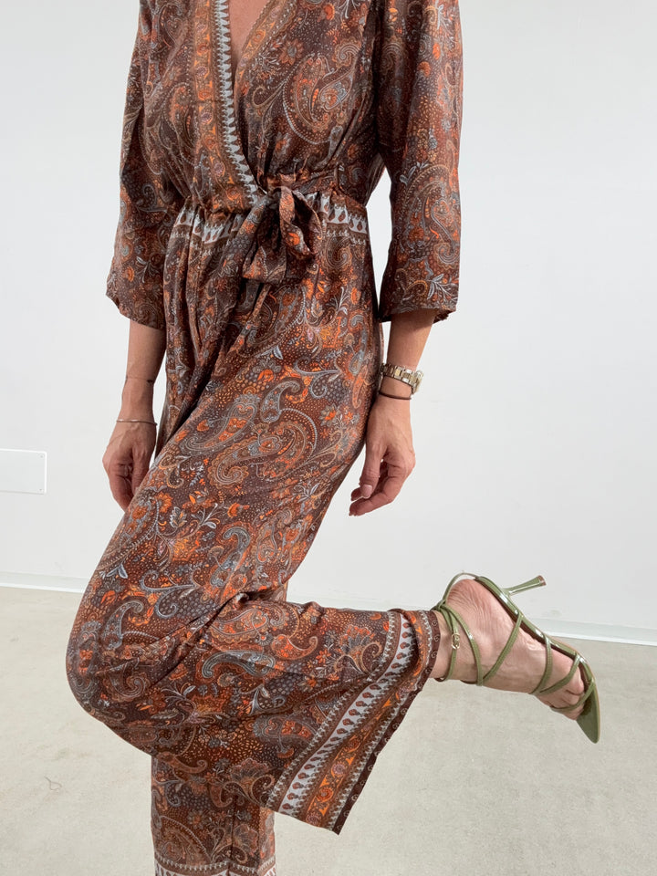 JUMPSUIT DELHI CIOCCO/ARANCIONE