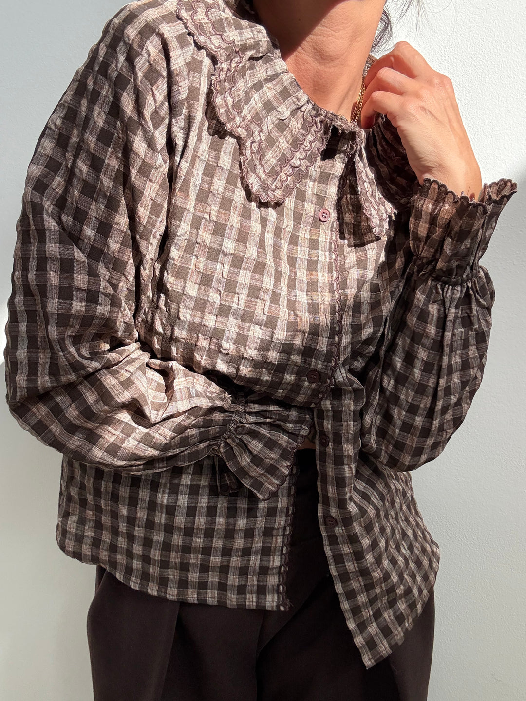 CAMICIA ELGA MOKA