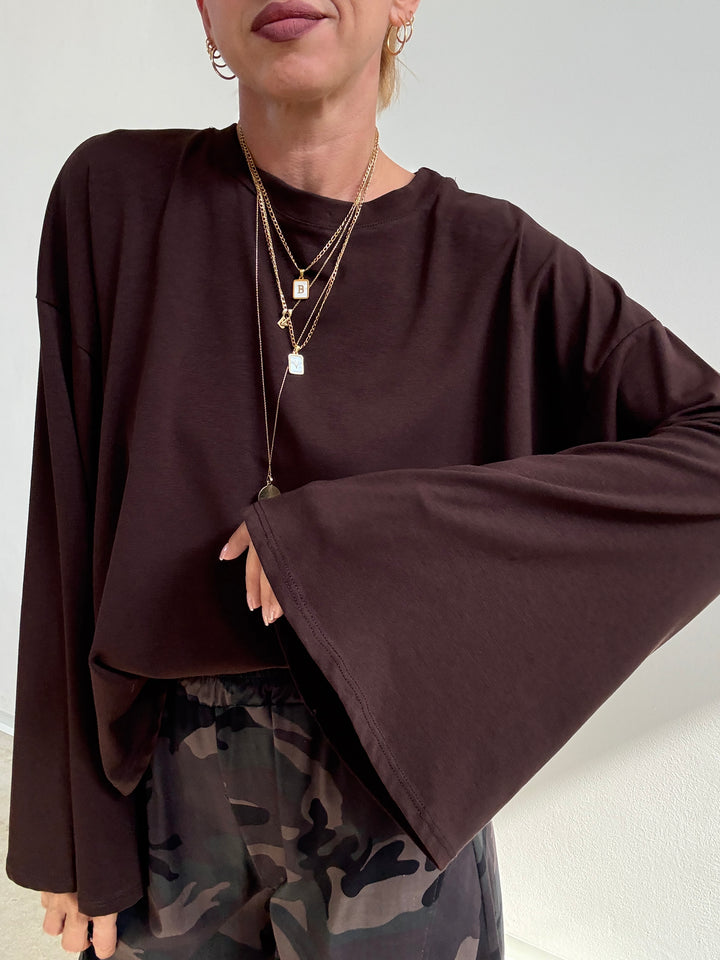 TSHIRT CAMILLA CIOCCOLATO