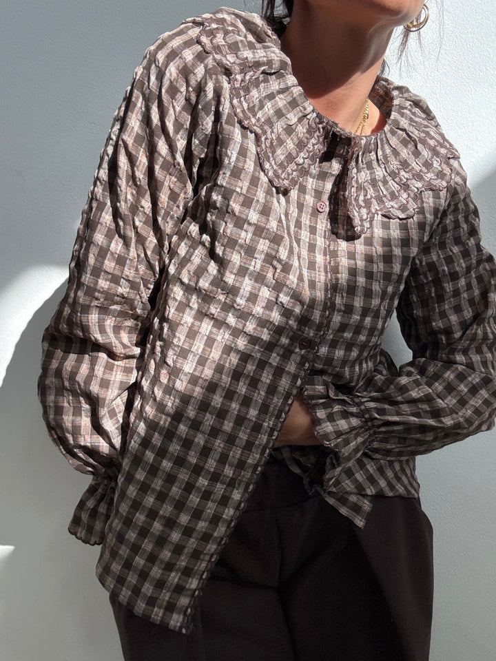 CAMICIA ELGA MOKA