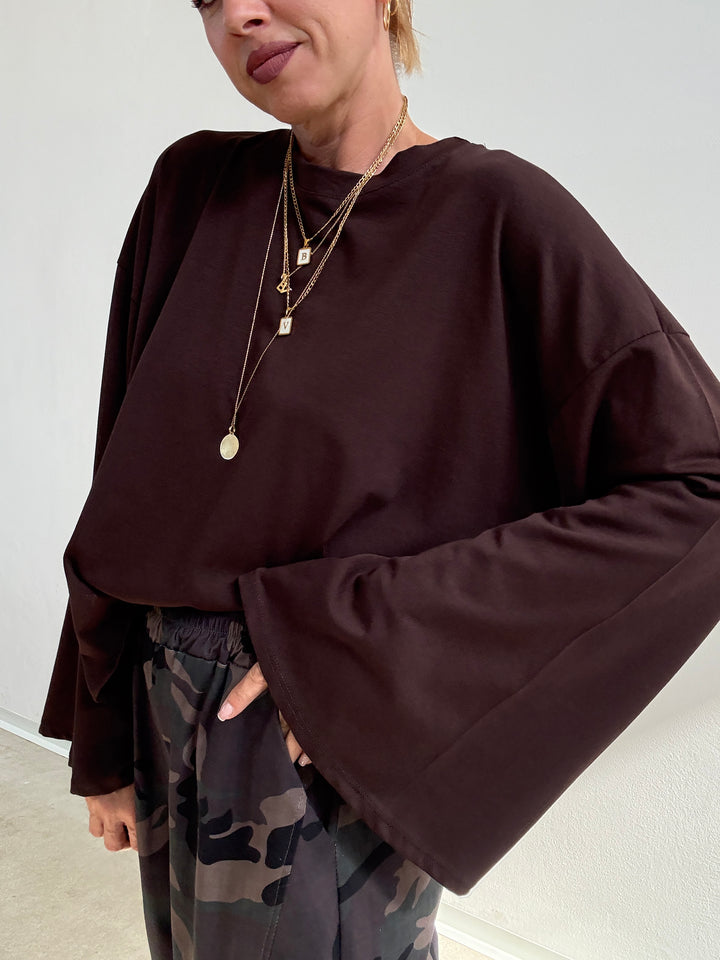TSHIRT CAMILLA CIOCCOLATO