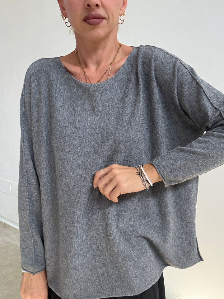 PULL SILVIA SCATOLA GRIGIO