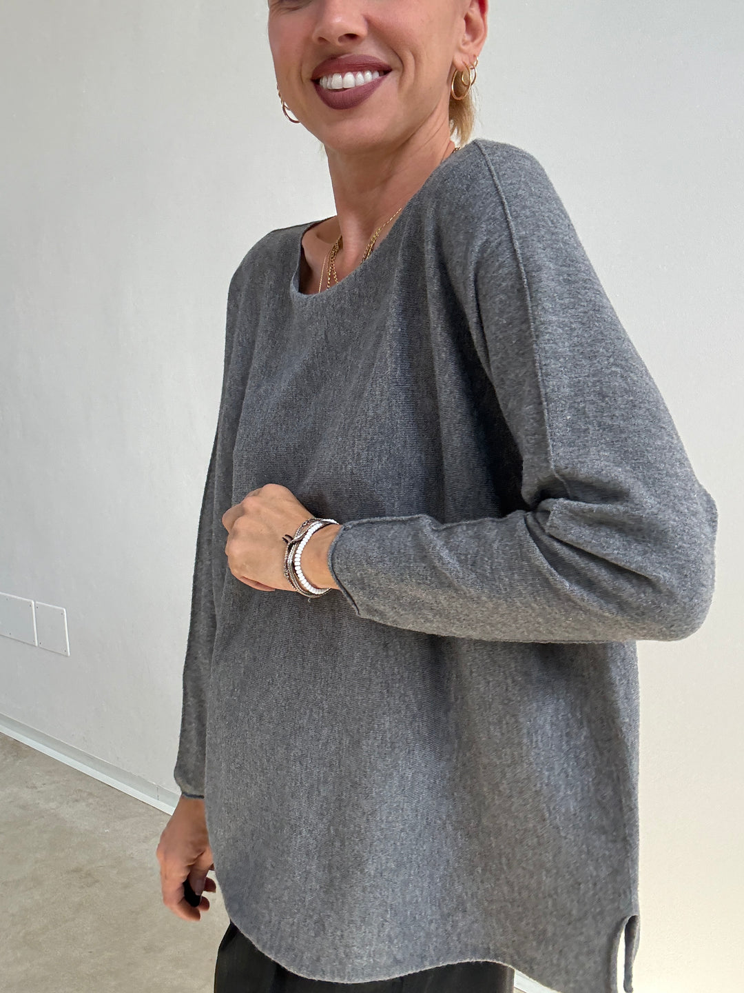 PULL SILVIA SCATOLA GRIGIO