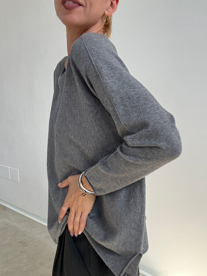 PULL SILVIA SCATOLA GRIGIO