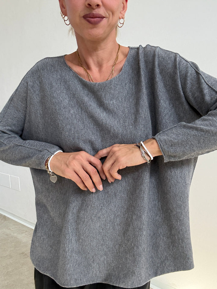 PULL SILVIA SCATOLA GRIGIO