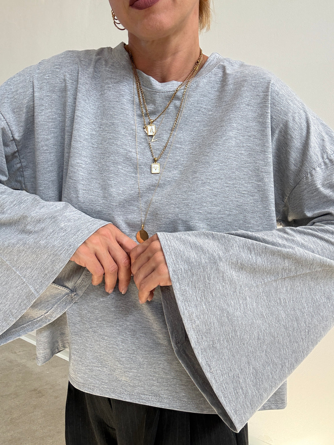 TSHIRT CAMILLA GRIGIO MELANGE