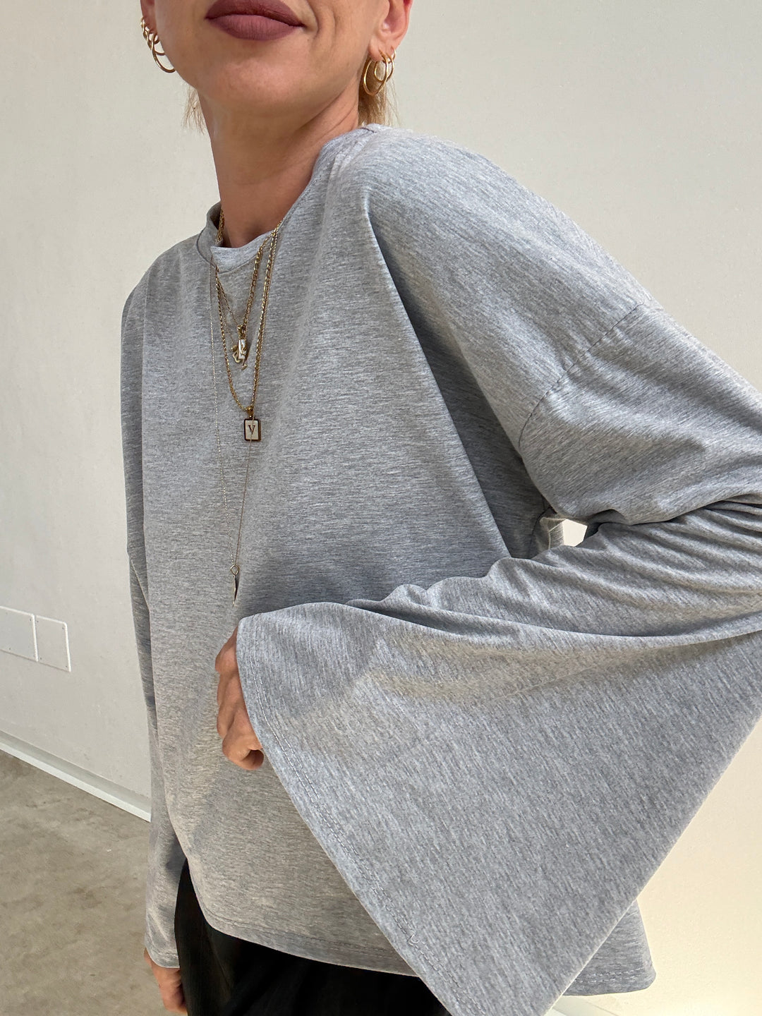 TSHIRT CAMILLA GRIGIO MELANGE