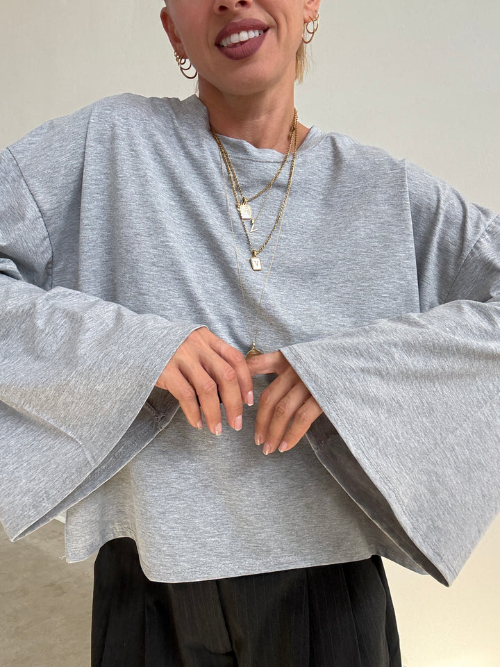 TSHIRT CAMILLA GRIGIO MELANGE