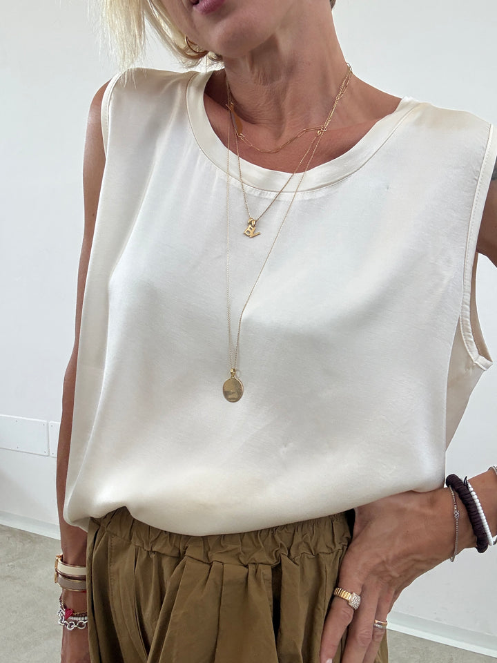 PANTALONE OLIMPIA COTONE MASTICE