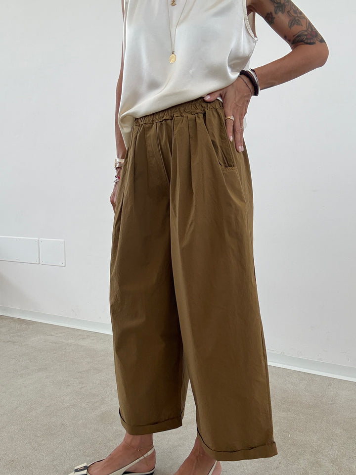 PANTALONE OLIMPIA COTONE MASTICE