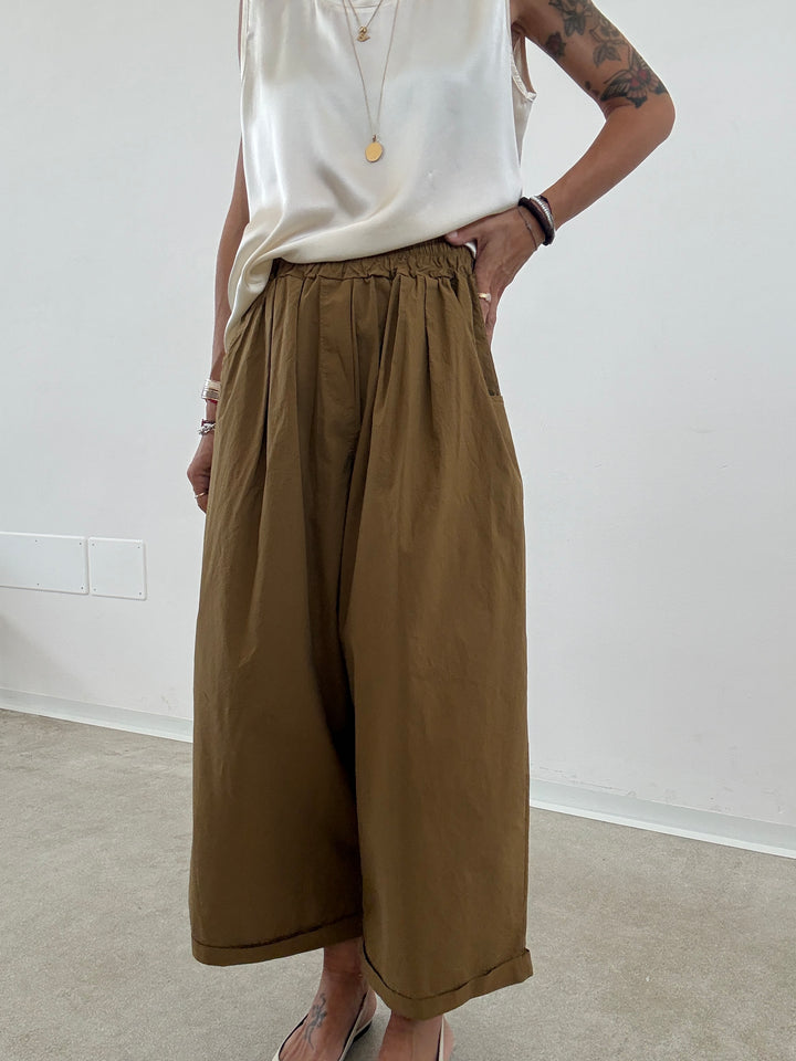 PANTALONE OLIMPIA COTONE MASTICE