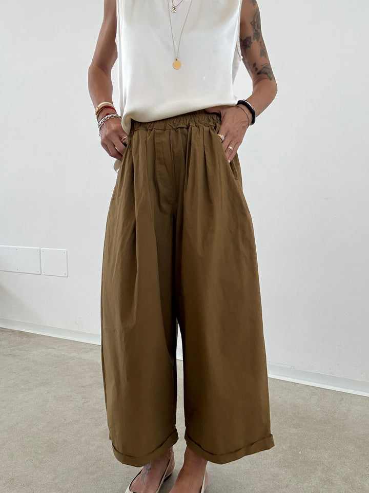PANTALONE OLIMPIA COTONE MASTICE