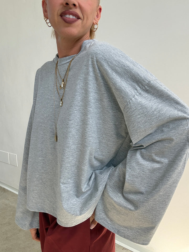 TSHIRT CAMILLA GRIGIO MELANGE