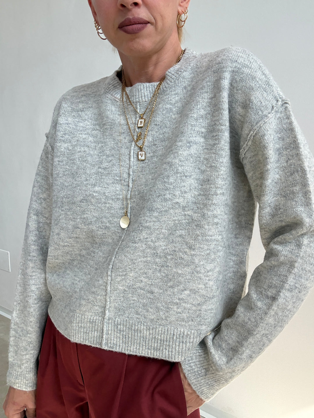 PULL BETTY GRIGIO CHIARO