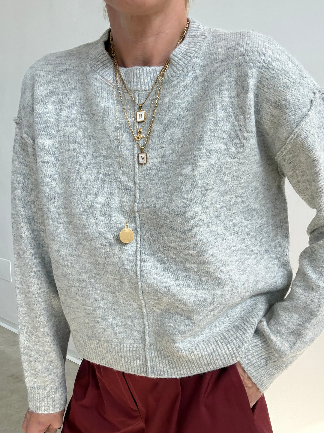 PULL BETTY GRIGIO CHIARO
