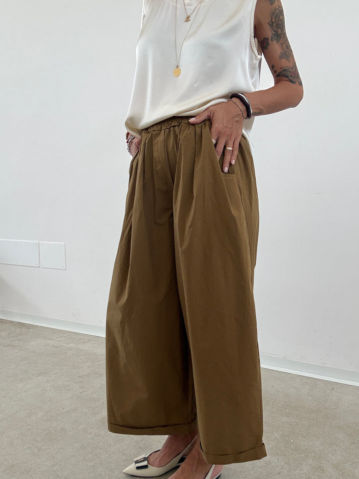 PANTALONE OLIMPIA COTONE MASTICE