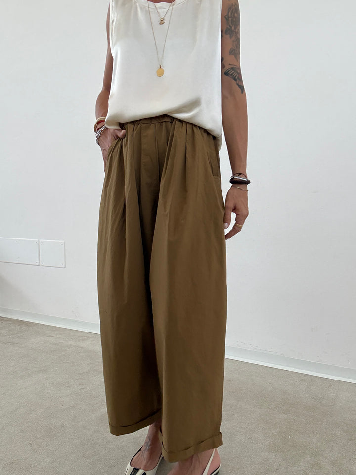 PANTALONE OLIMPIA COTONE MASTICE