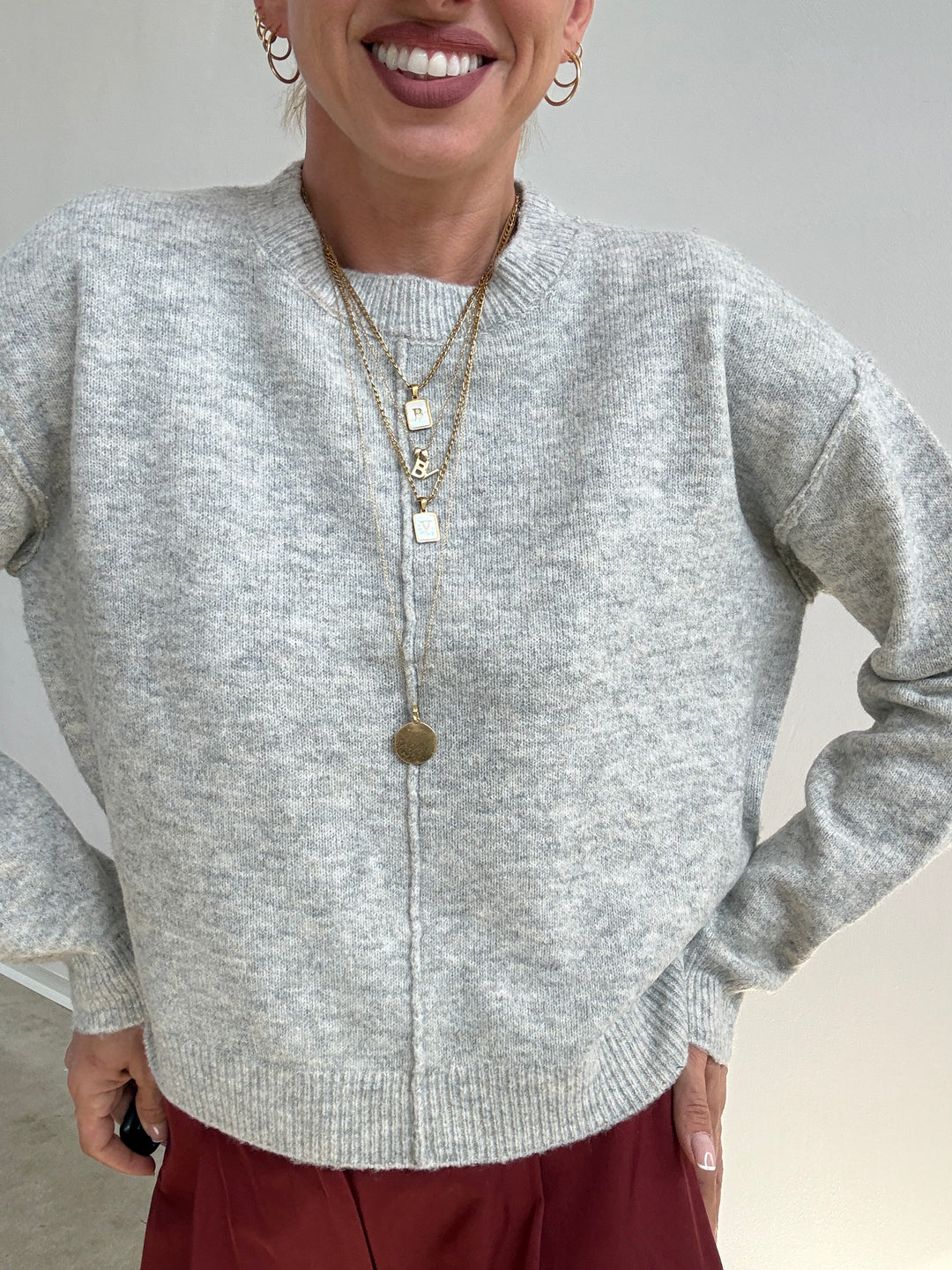 PULL BETTY GRIGIO CHIARO