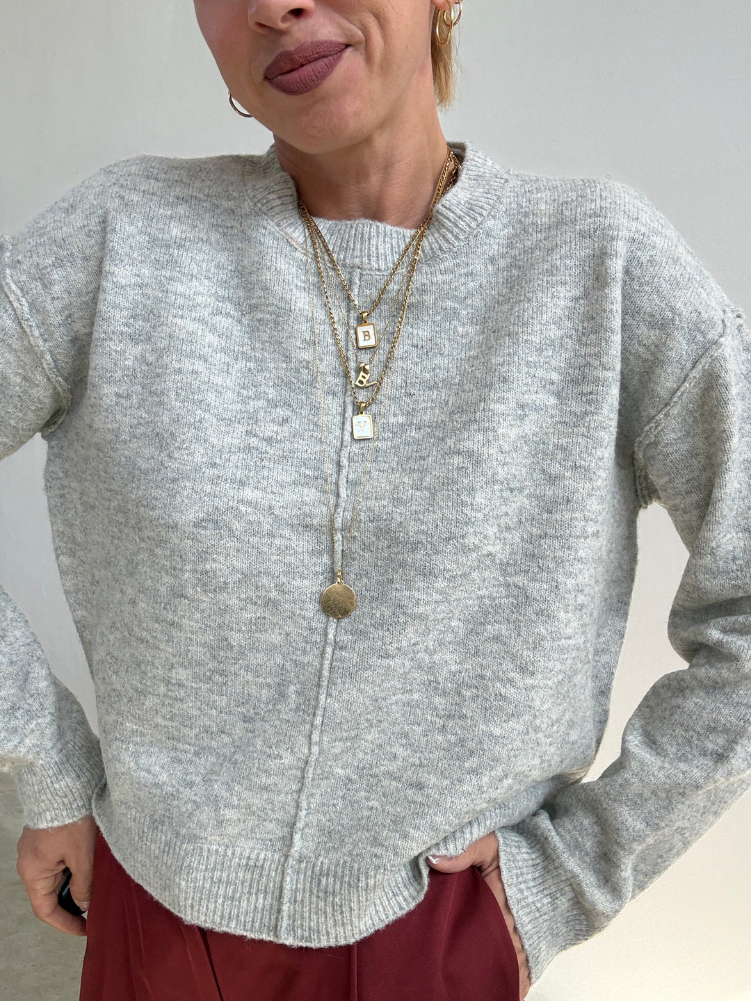 PULL BETTY GRIGIO CHIARO
