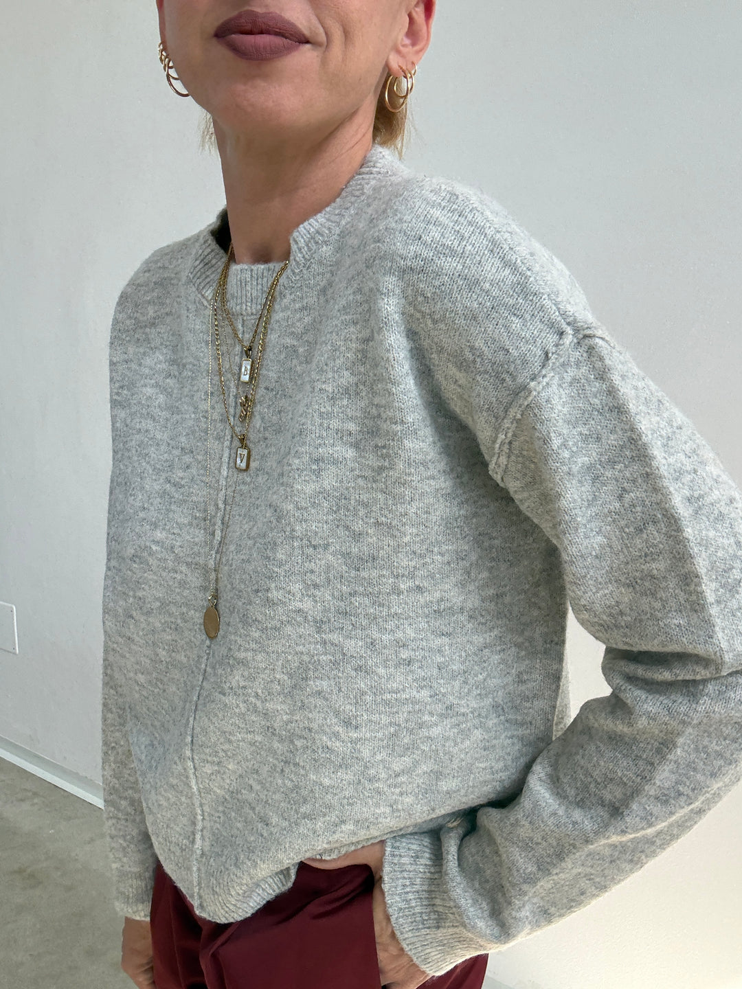 PULL BETTY GRIGIO CHIARO