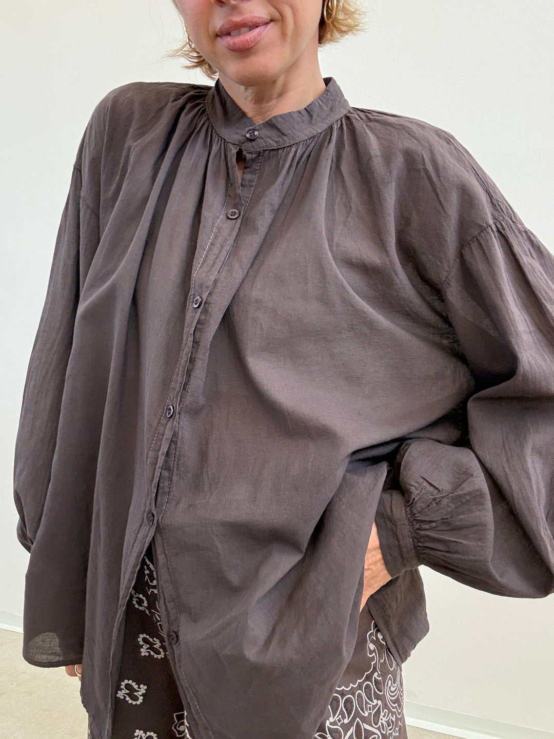 CAMICIA MUSSOLA CIOCCO