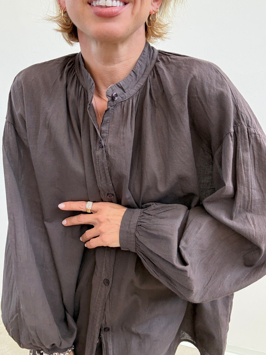 CAMICIA MUSSOLA CIOCCO