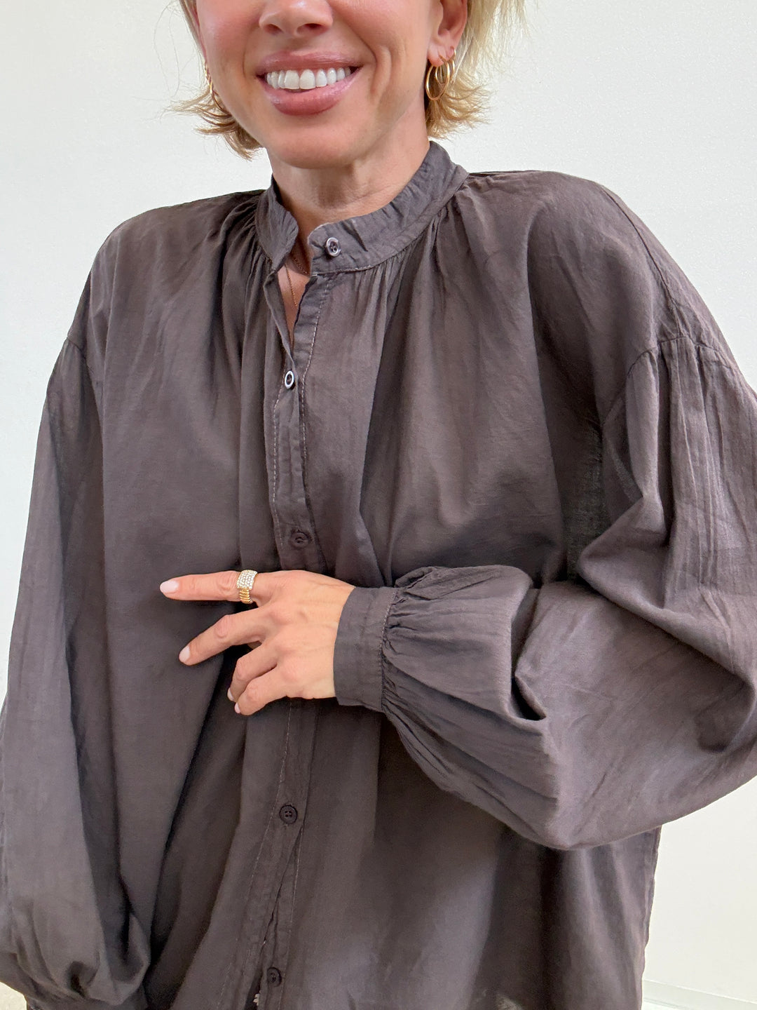 CAMICIA MUSSOLA CIOCCO