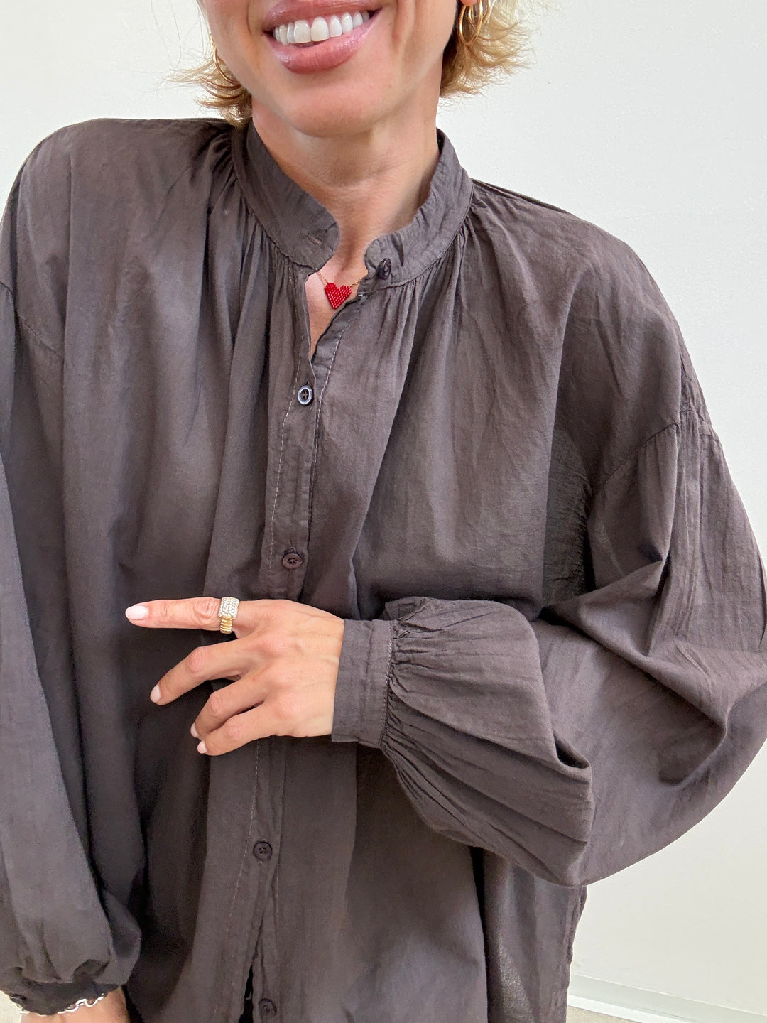 CAMICIA MUSSOLA CIOCCO