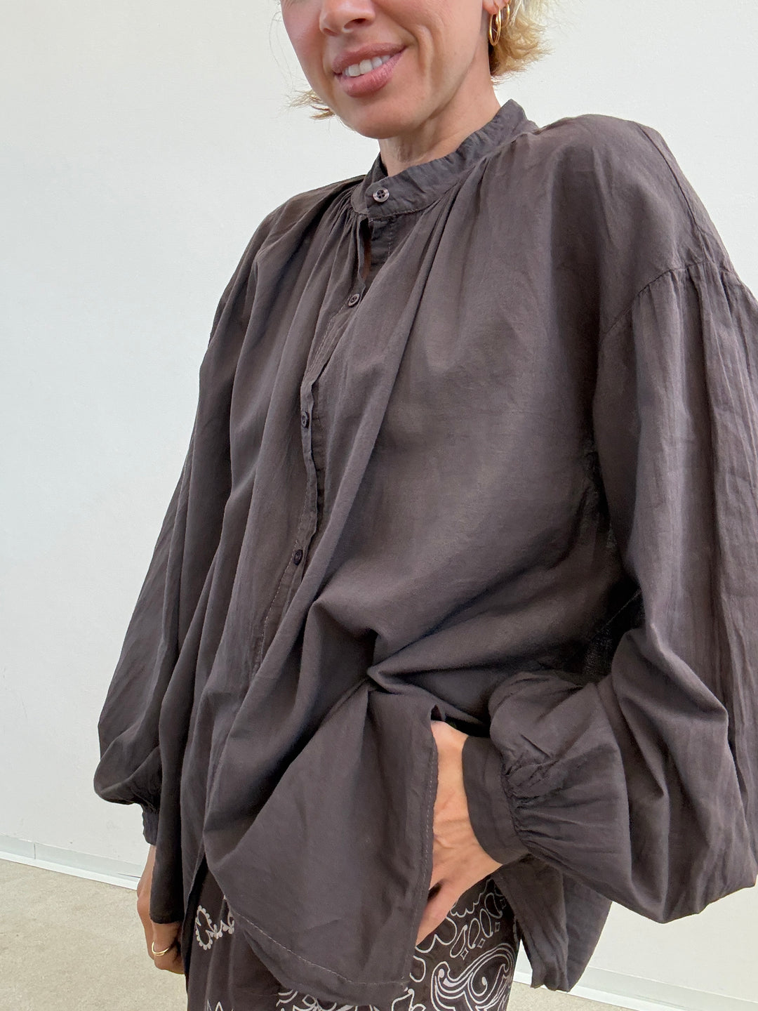 CAMICIA MUSSOLA CIOCCO