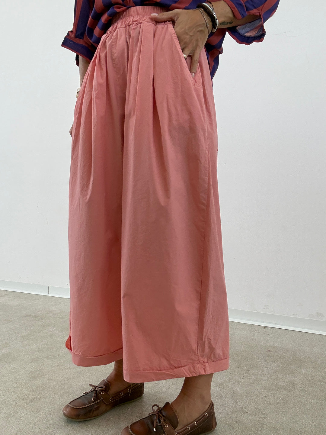 PANTALONE OLIMPIA COTONE ROSE