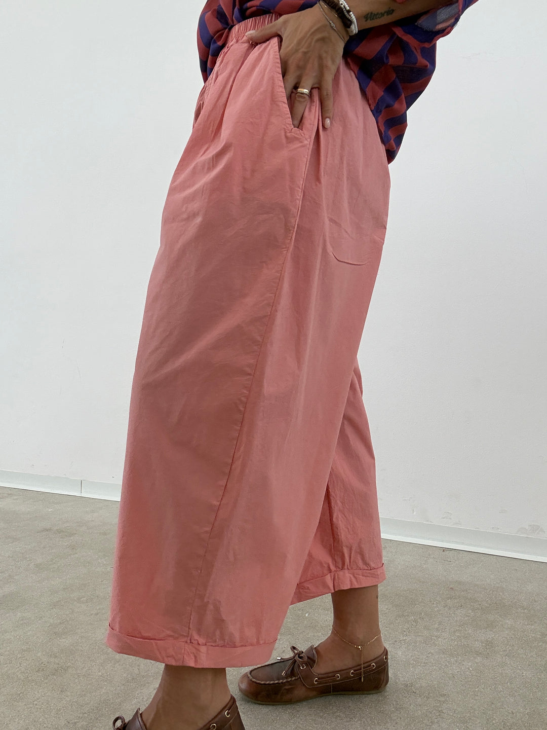 PANTALONE OLIMPIA COTONE ROSE