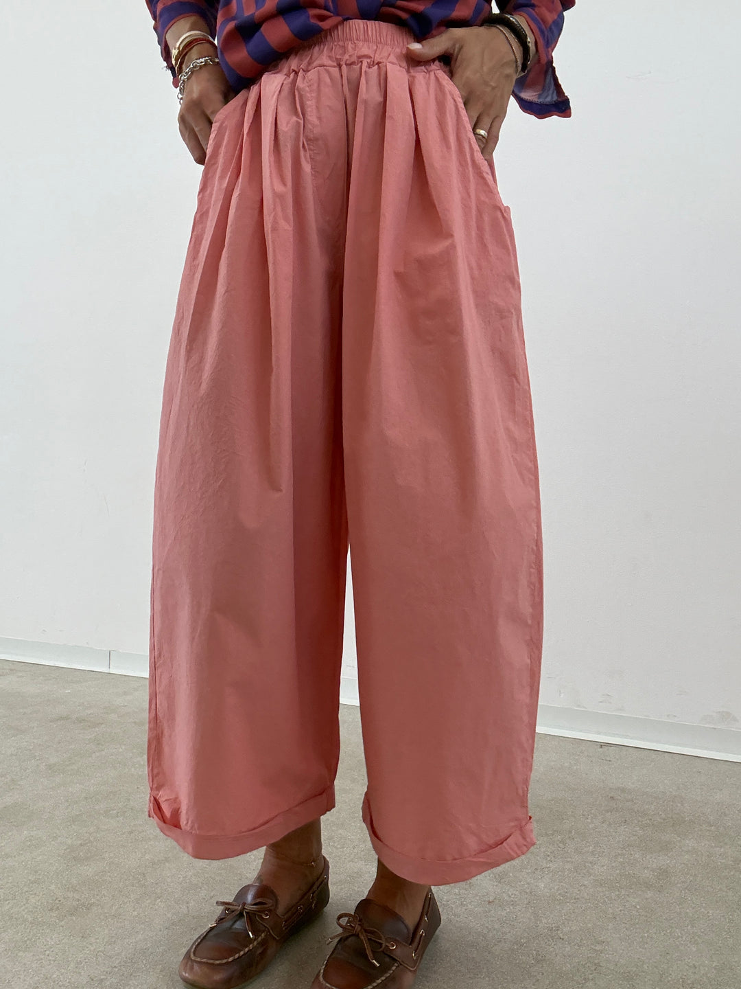 PANTALONE OLIMPIA COTONE ROSE