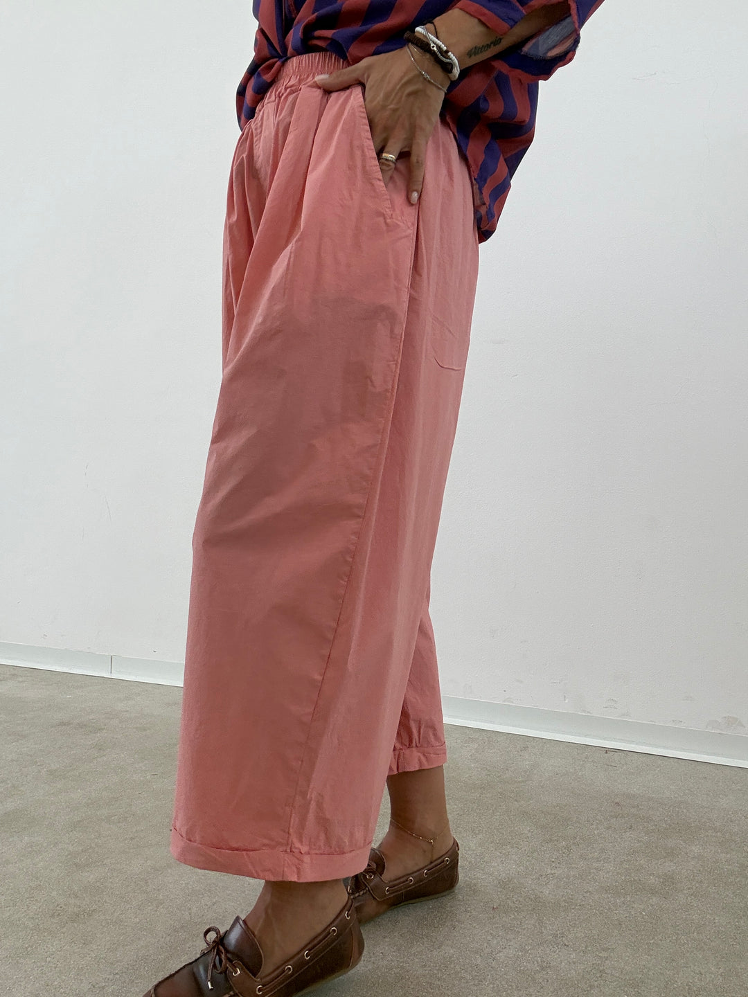 PANTALONE OLIMPIA COTONE ROSE