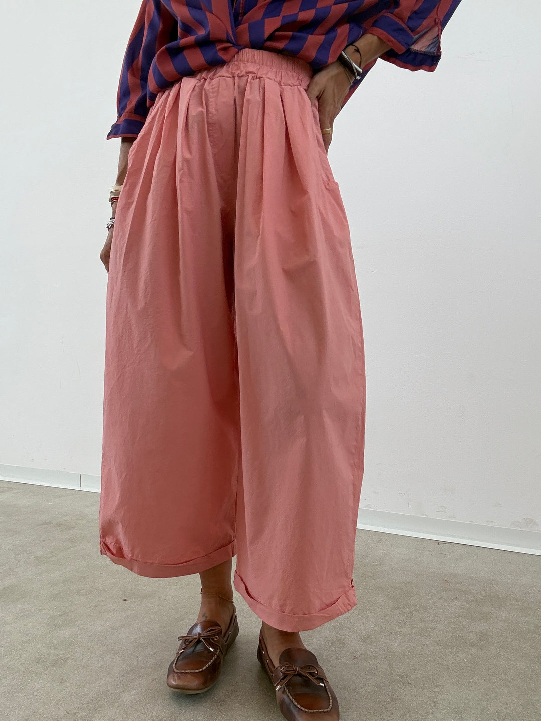PANTALONE OLIMPIA COTONE ROSE