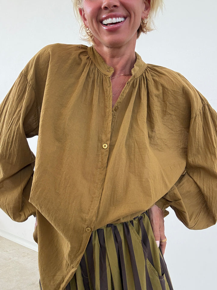 CAMICIA MUSSOLA MASTICE