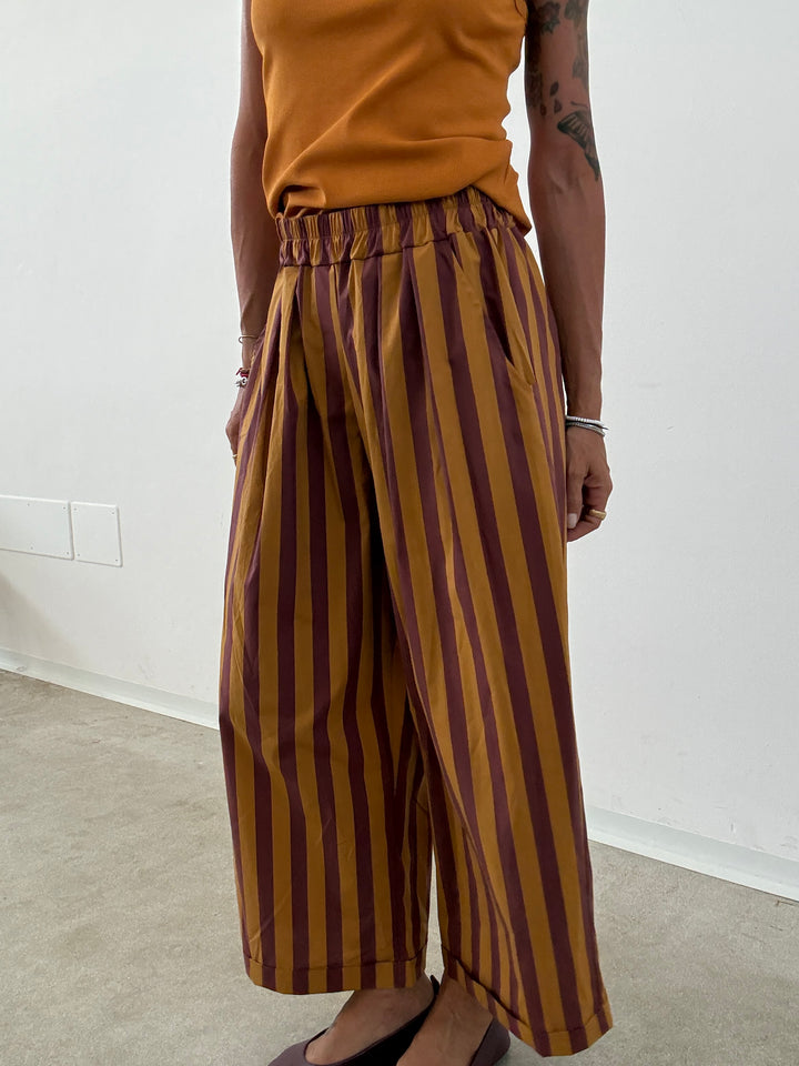 PANTALONE OLIMPIA RIGA OCRA/VINO