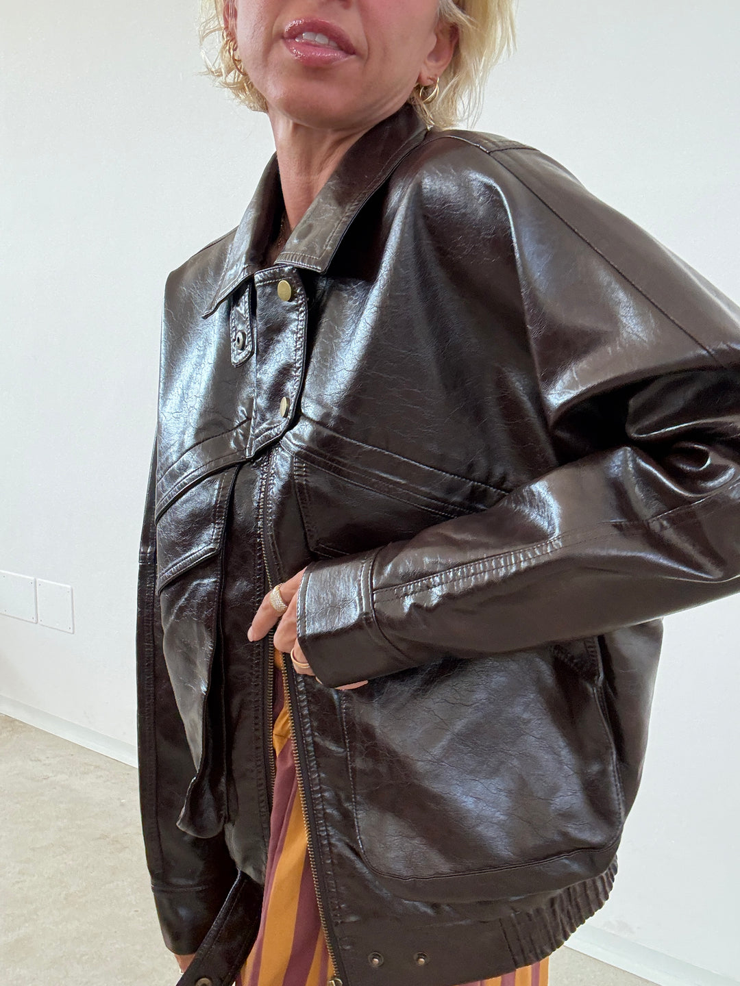 BOMBER VINTAGE MOKA