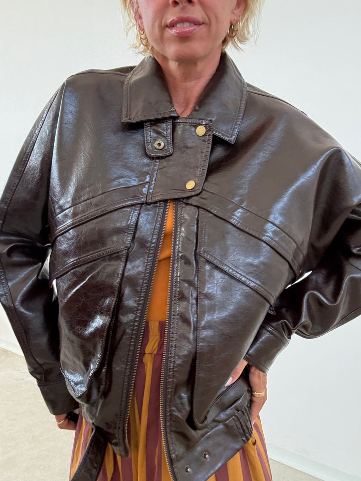 BOMBER VINTAGE MOKA