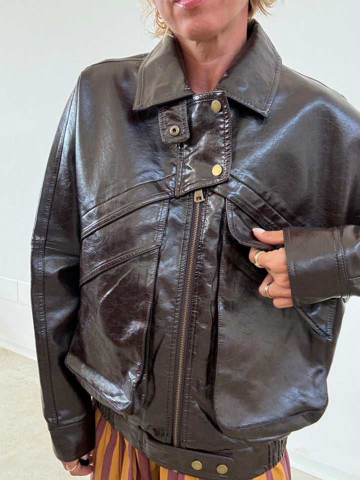 BOMBER VINTAGE MOKA