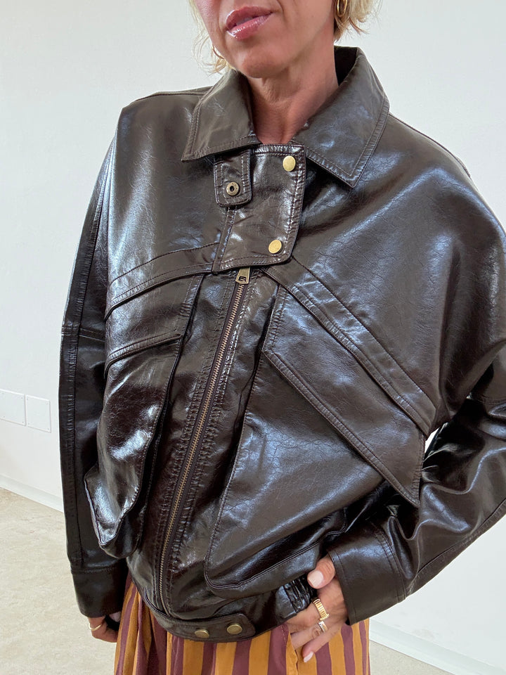 BOMBER VINTAGE MOKA