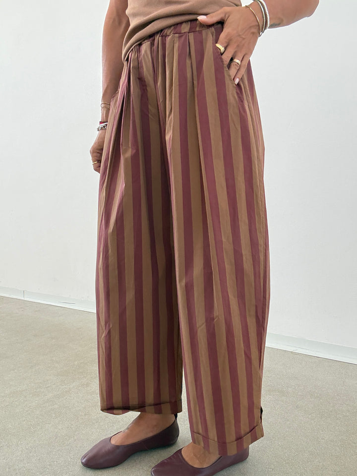 PANTALONE OLIMPIA RIGA BISCOTTO/VINO