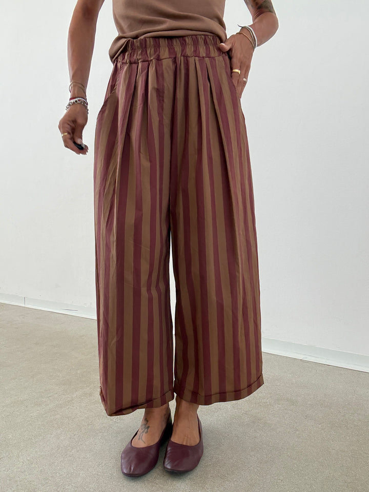 PANTALONE OLIMPIA RIGA BISCOTTO/VINO