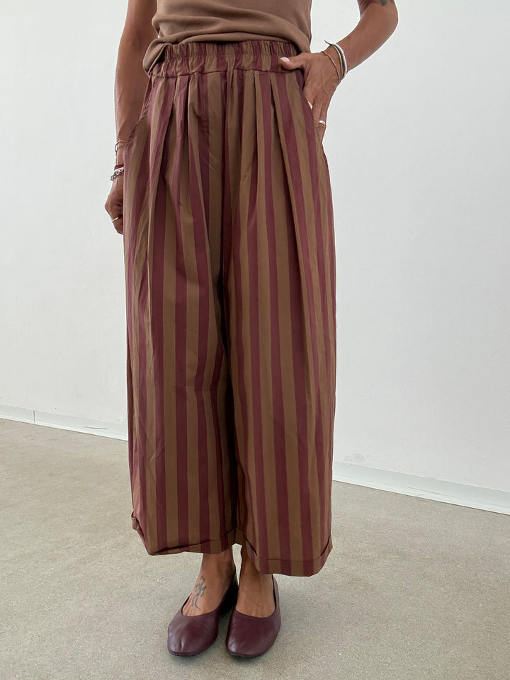 PANTALONE OLIMPIA RIGA BISCOTTO/VINO