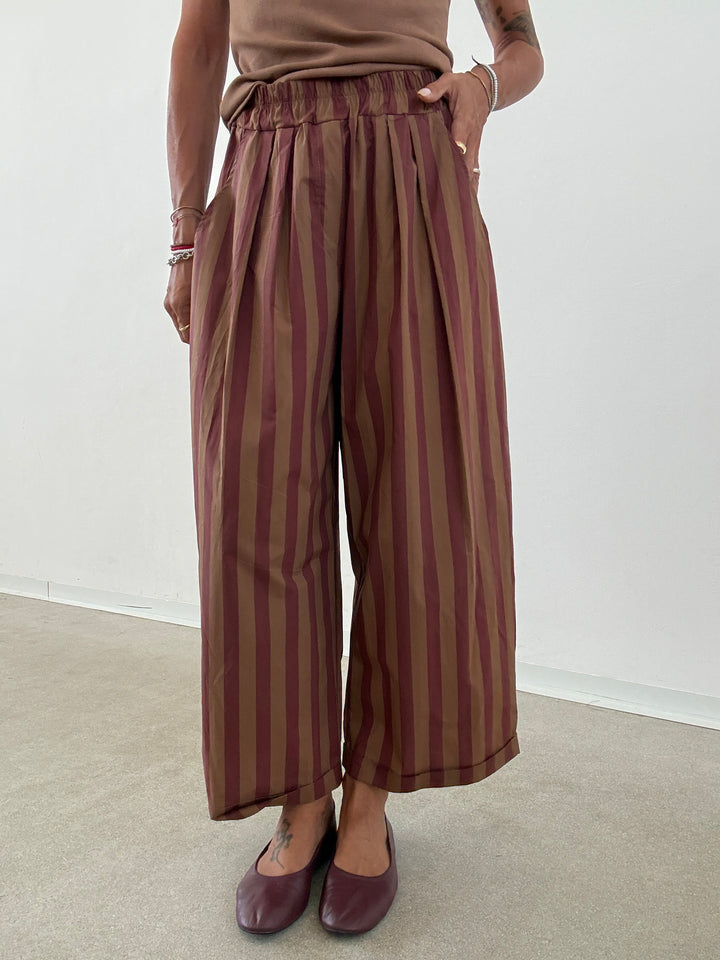 PANTALONE OLIMPIA RIGA BISCOTTO/VINO