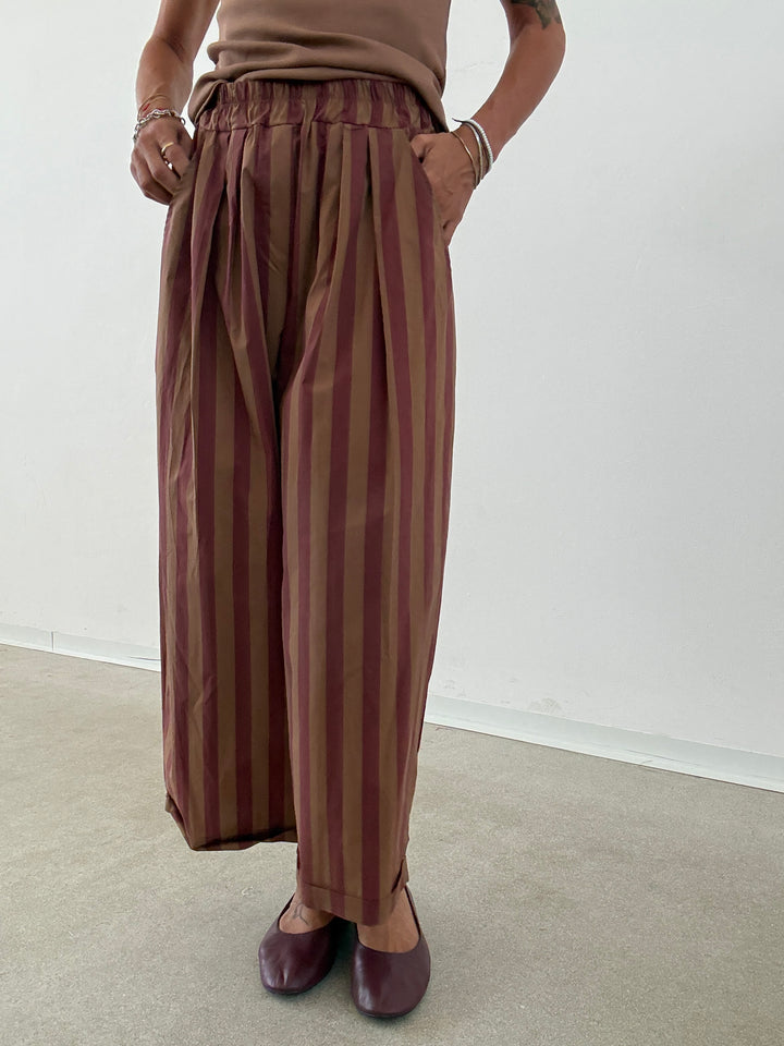 PANTALONE OLIMPIA RIGA BISCOTTO/VINO